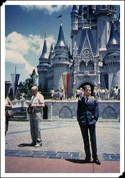 Bud in front of Cinderella's Castle