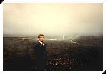 Bud at a volcano